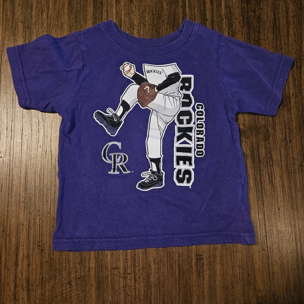 Genuine Merchandise Kids Purple Rockies Tee Size 2T